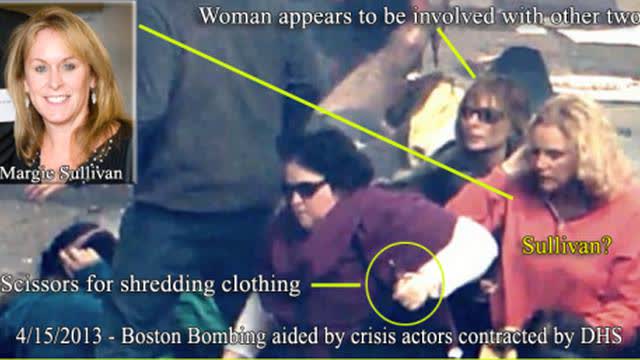 bombshell Boston bombings false flag all crisis actors you can actually see the fake wounds wake up