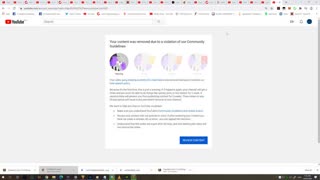 jewtube shut down my channel a few hours ago created a new channel immediately a strike