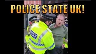 UK POLICE VIOLENTLY ARRESTING PEOPLE FOR WALKING