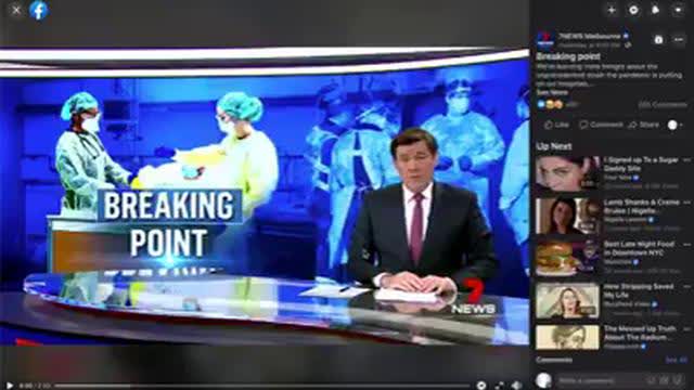 7 news Melbourne BUSTED faking news footage! Blatant fear mongering wake up the virus is fake