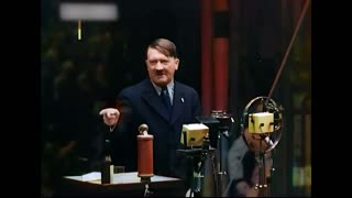 Adolf Hitler Speech 1933 [Color] Siemens Factory