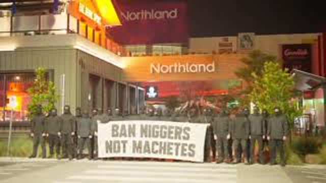 National Socialist Network (NSN) activism at Northland Shopping Centre.