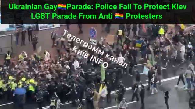 Police Fail To Protect Kiev LGBT Parade From Anti Protesters