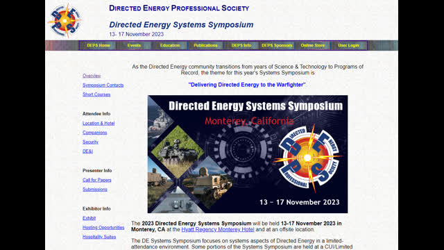 DIRECTED ENERGY PROFESSIONAL SOCIETY (DEPS)