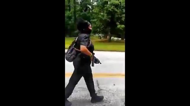 Armed Black "Peaceful Protesters" Harassing White People At Stone Mountain, Gerogia