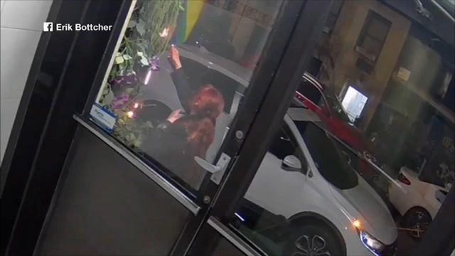 Video shows person apparently lighting Pride flag on fire in SoHo