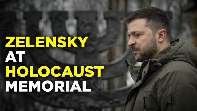 Ukraine Live: President Zelensky Lights Lamp At Holocaust Memorial In Kyiv