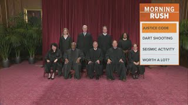 The Supreme Court says it is adopting a code of ethics