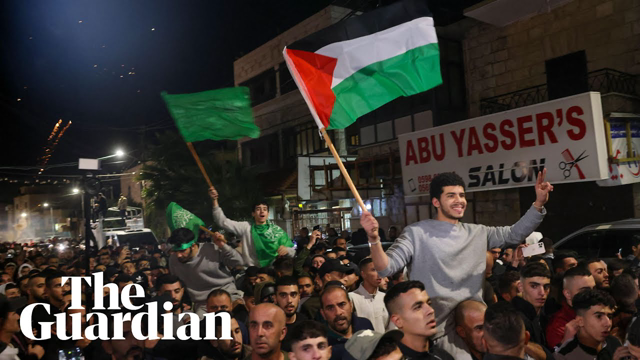 Celebrations in the West Bank as first batch of Palestinian prisoners released