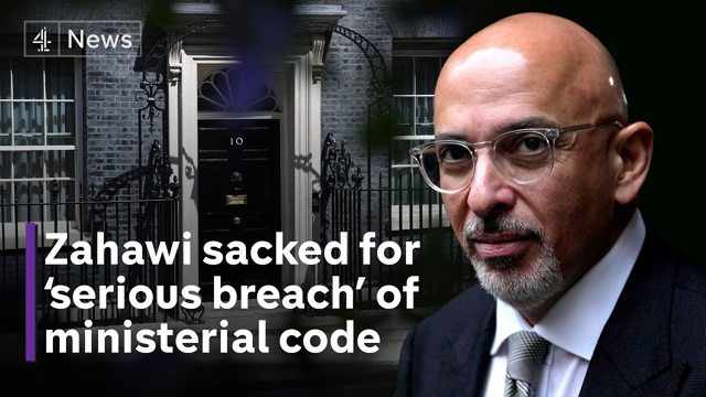 Nadhim Zahawi sacked from government over tax row