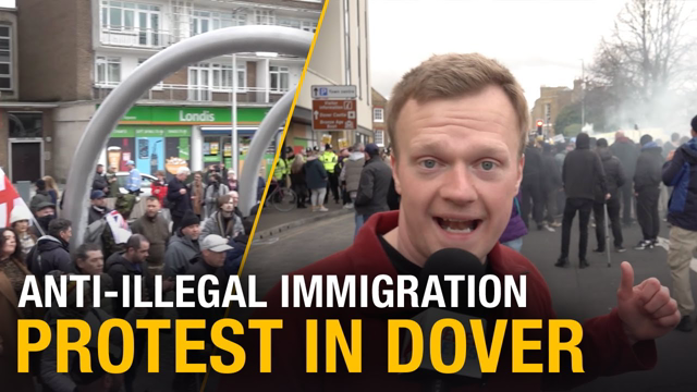 5th Mar 23 Jews push Immigration Protest in Dover. UK