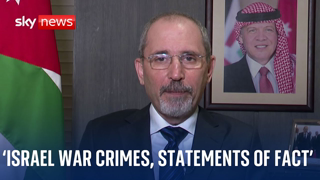 Jordan: Israeli 'war crimes' are 'statements of fact'