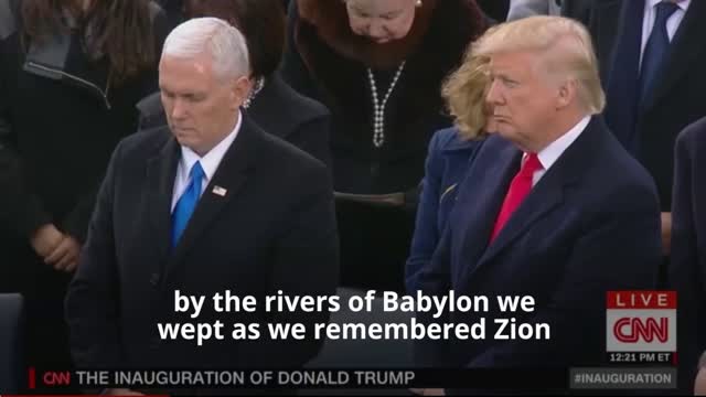 Rabbi Marvin Hier prays at Trump's inauguration