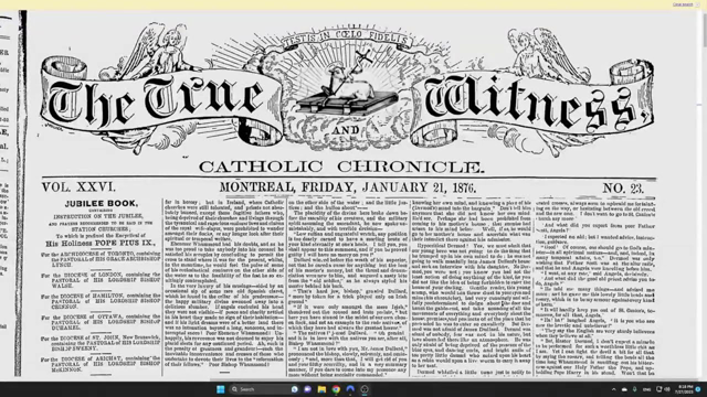 Historic Newspaper Article from 1876 - "The J*wish Conspiracy, Interesting German Pamphlet on..."