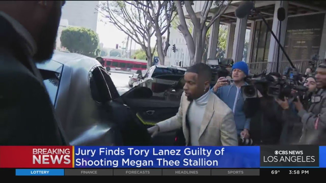 Rapper Tory Lanez found guilty of shooting fellow rapper Megan Thee Stallion in 2020