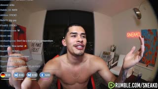 Sneako Reveals What He Feels About Antisemites In His Rumble Chat