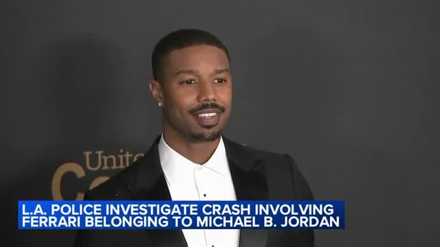 Ferrari registered to Michael B. Jordan crashes in Hollywood