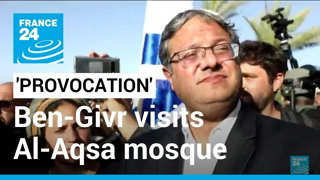 Israeli ultranationalist minister new Chief of National Security. Itimar Ben-Givr â€¢ FRANCE 24