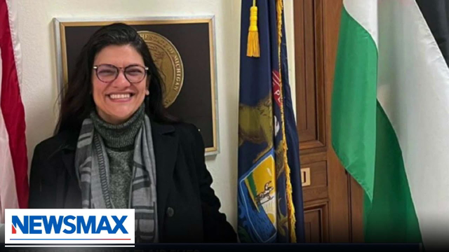 Rashida Tlaib flies Palestinian flag at U.S. Capitol | Wake Up America