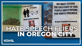 Flyers with hate speech left in Oregon City driveways