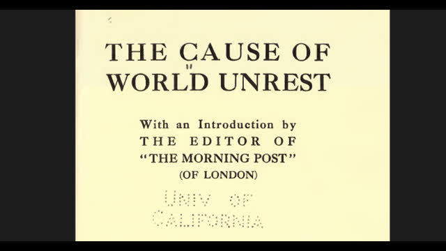 The Cause Of World Unrest - Jews (PDF)