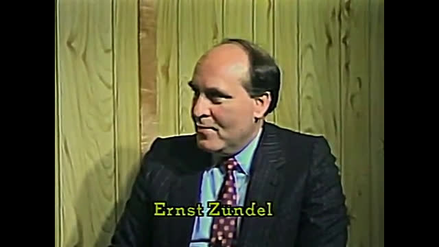 Ernst Zundel on 'Race And Reason' - Part 1 of 4 - The Holocaust (1987) improved