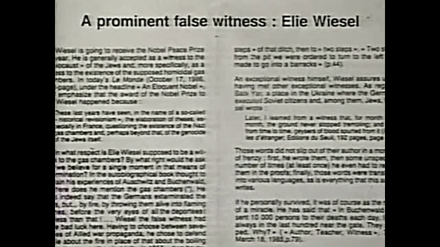 AVOF Nr. 44 - Elie Wiesel - a Prominent False Witness