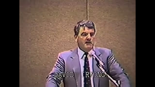 David Irving at the Ottawa Congress Center - Nov. 5, 1990