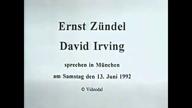Ernst Zündel und David Irving in München - 13 Juni 1992