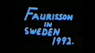 Faurisson in Sweden - part 2 of 2 (1992)