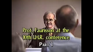 AVOF Nr. 165 - Prof. Robert Faurisson at the 10th IHR Conference - part 1 of 4