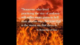 Sodomy Cries Out To Heaven For Vengeance