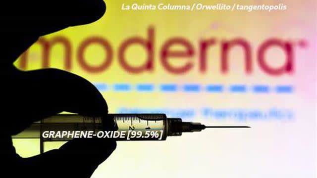"MODERNA" VAXXINATION = "99.5% GRAPHENE OXIDE", SPECTROSCOPY ANALYSIS (La Quinta Columna)