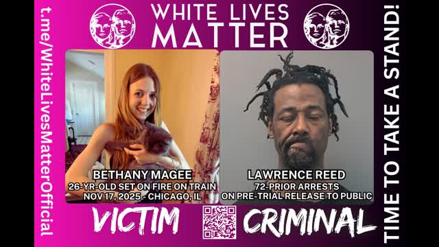 Bethany MaGee Set On Fire By Nigger On Subway