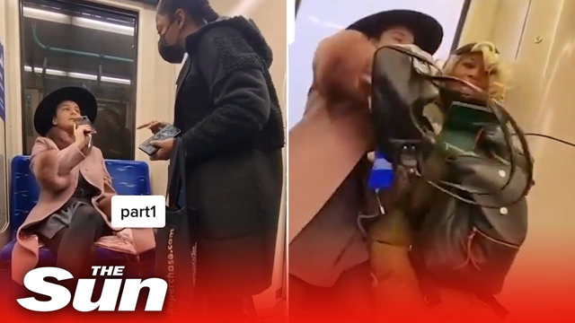 Mass row breaks out with commuters on a train over face masks and seats