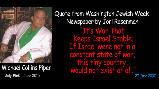 MCP 23 Julyâ€“3 Aug 2007 How jews framed Jim Traficant, Israel, Benjamin Disraeli = Rothschild agent