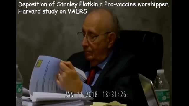Stanley Plotkin a Pro-vaccine worshipper - Harvard study on VAERS - less than 1%