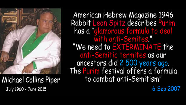 MCP 3-13 Sep 2007 We need to EXTERMINATE the anti-Semitic termites - Rabbit Leon Spitz 1946