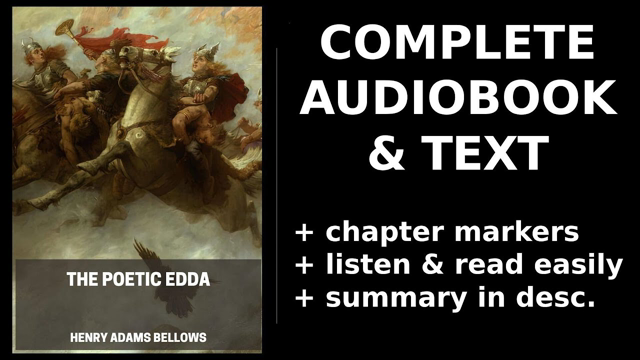 The Poetic Edda (1/2) ? By Henry Adams Bellows. FULL Audiobook