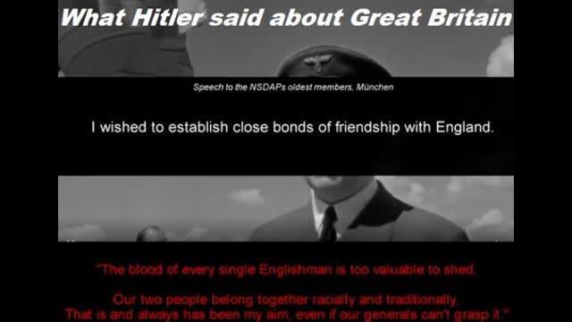 What Hitler said about Great Britain