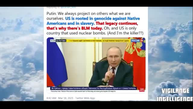 putin goes woke shills for BLM.