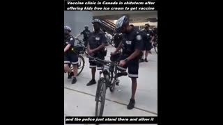 Vaccine clinic in Canada offering kids free ice cream to get vaccine