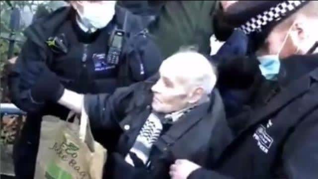 "THIS IS ENGLAND 2021" BRITISH POLICE ARREST 92 YEAR OLD MAN