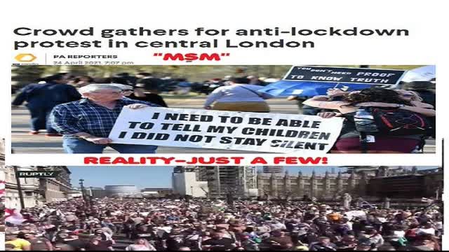 LONDON 24TH APRIL MARCH FOR FREEDOM