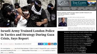 US/UK police trained in Israel order out of chaos the Zionist plan