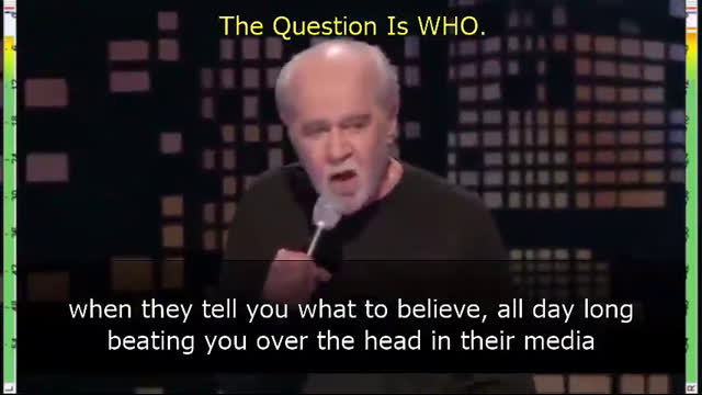 "The Q Is WHO" by PATTON.45 featuring George Carlin
