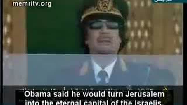Gaddafi says JFK was assassinated by Israel