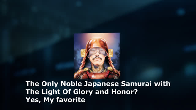 The icon image on this game, The Only Noble Japanese Samurai With The Light Of Glory And Honor