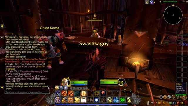 (September 21th, 2025) World Of Warcraft, Some interesting conversation this day