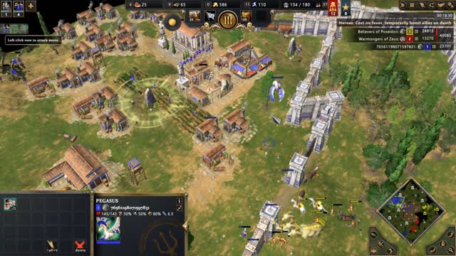 I'm stuck on this mission, 8B.Gold Rush, 1 Vs 2 my own Poseidon plus little brother Zeus